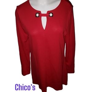 Chico's womens red top